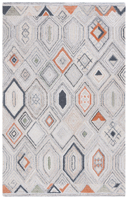 Safavieh Marquee Mrq124Q Rust/Grey Area Rug