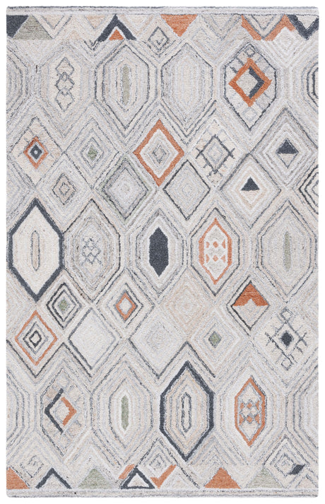 Safavieh Marquee Mrq124Q Rust/Grey Rug.