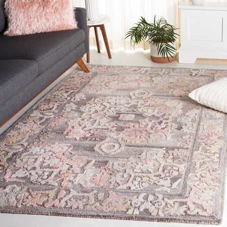 Safavieh Marquee Mrq125F Grey/Pink Rug.