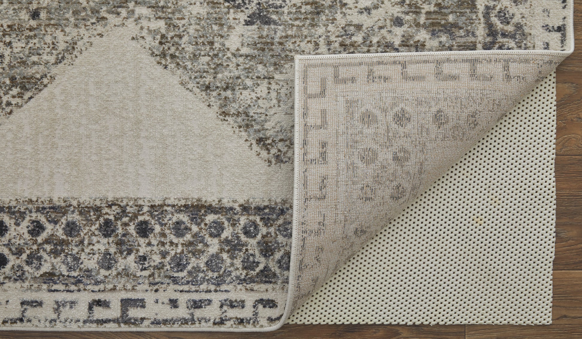 Feizy Kano 86439Ljf Ivory/Taupe/Gray Area Rug