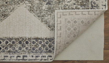 Feizy Kano 86439Ljf Ivory/Taupe/Gray Area Rug