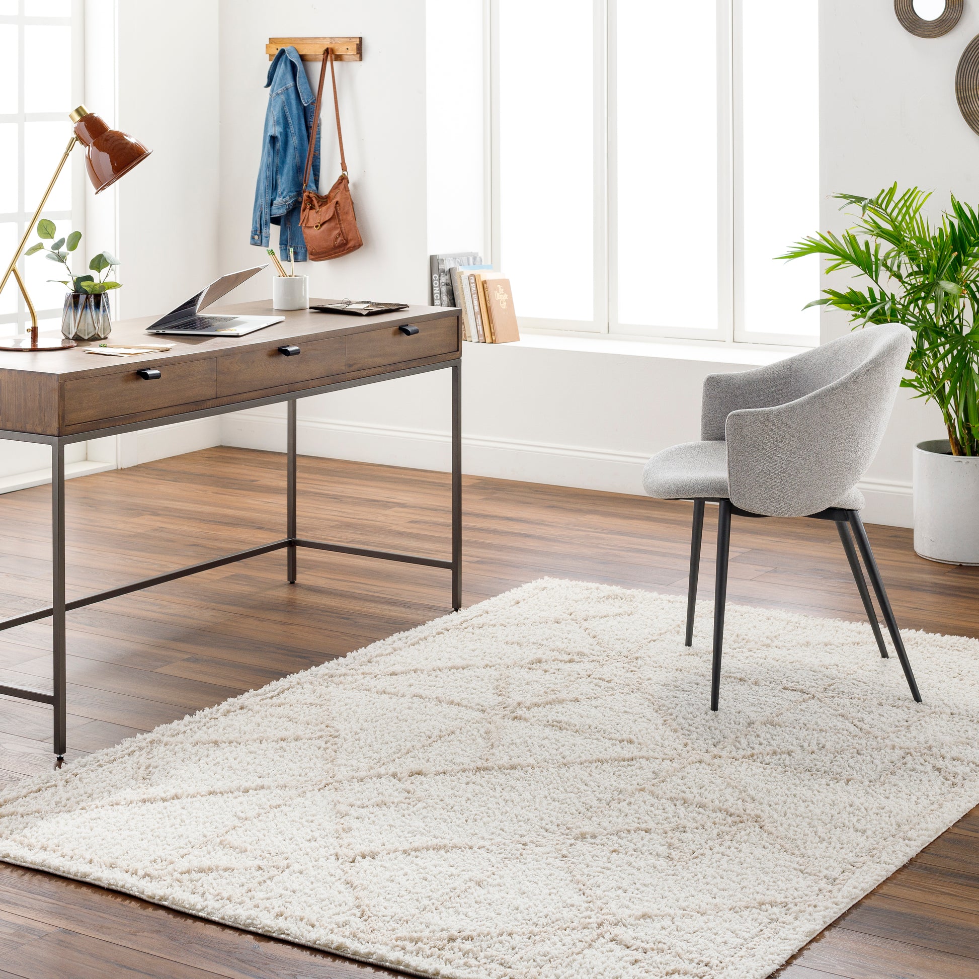 Surya Maryland Shag Msg-2300 Ivory, Off-White Area Rug