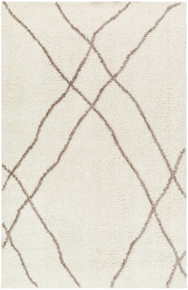 Surya Maryland Shag Msg-2302 Off-White, Medium Gray Rug.