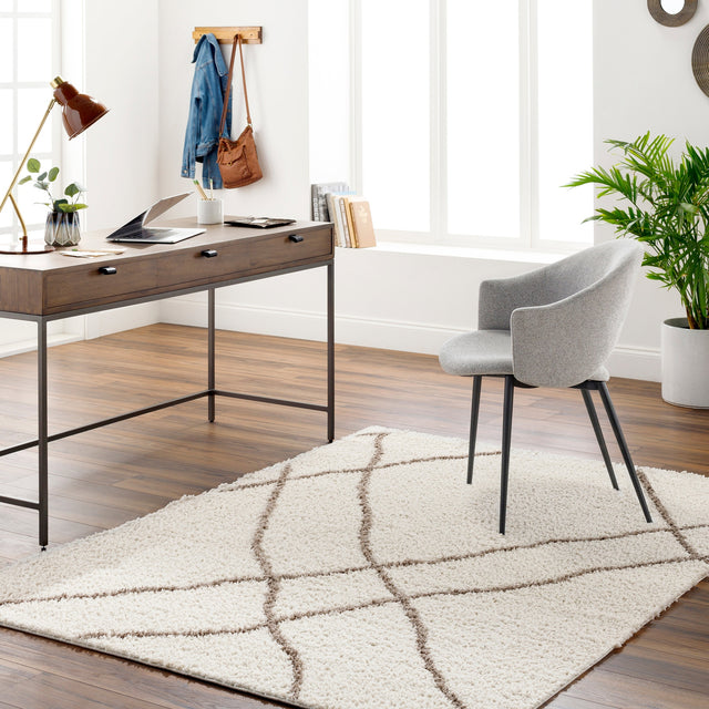 Surya Maryland Shag Msg-2302 Off-White, Medium Gray Rug.