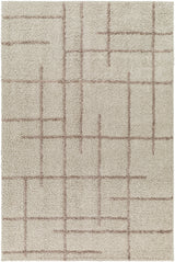 Surya Maryland Shag Msg-2306 Ivory, Dark Brown Rug.