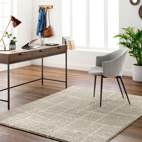 Surya Maryland Shag Msg-2307 Dark Brown, Off-White Rug.