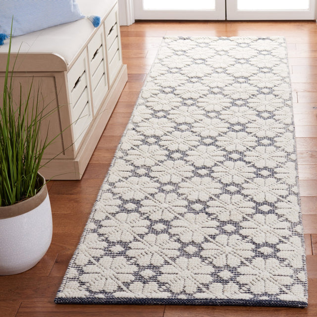 Safavieh Martha Stewart Msr3503N Ivory/Navy Rug.