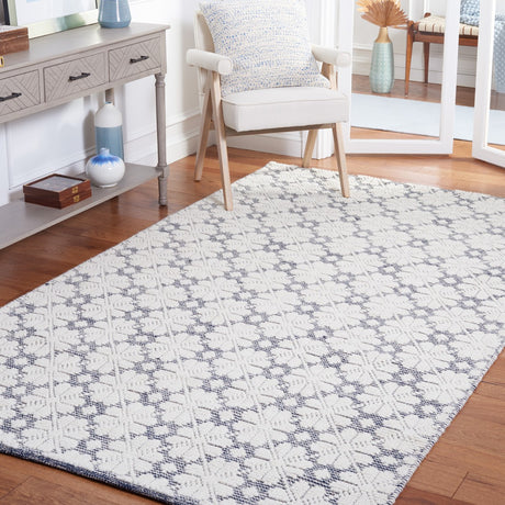 Safavieh Martha Stewart Msr3503N Ivory/Navy Rug.