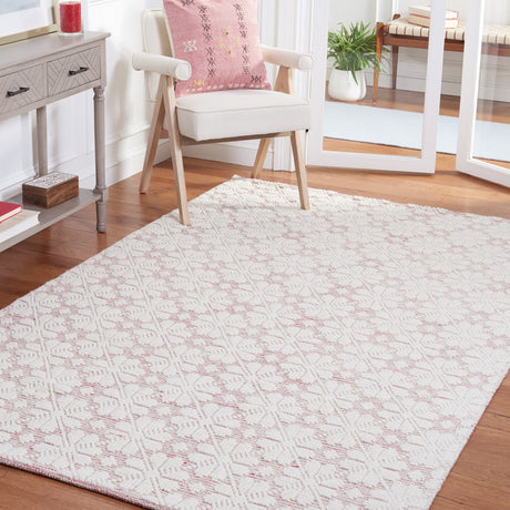 Safavieh Martha Stewart Msr3503Q Ivory/Red Rug.