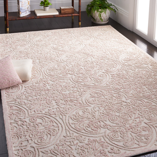 Safavieh Martha Stewart Msr3511U Ivory/Pink Rug.