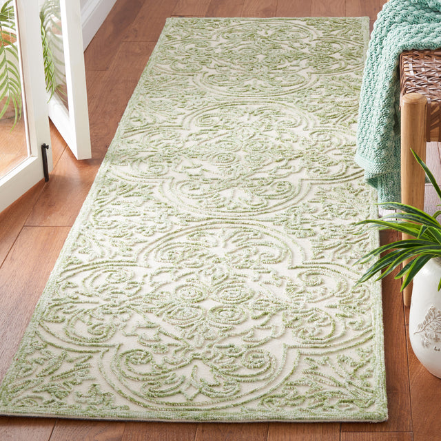 Safavieh Martha Stewart Msr3511Y Ivory/Green Rug.