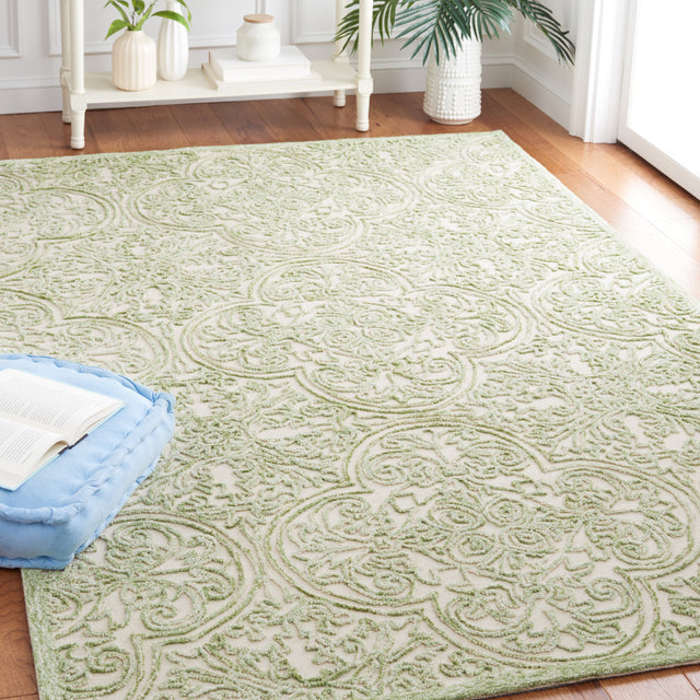 Safavieh Martha Stewart Msr3511Y Ivory/Green Rug.