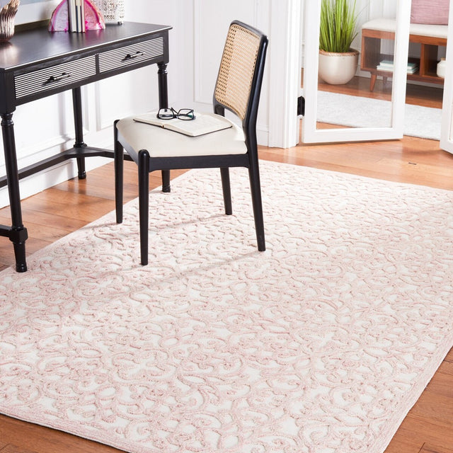 Safavieh Martha Stewart Msr3513U Ivory/Pink Rug.