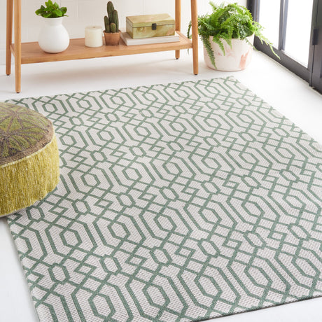 Safavieh Martha Stewart Msr421Y Green/Ivory Rug.