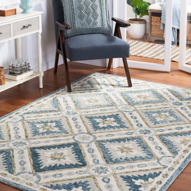 Safavieh Martha Stewart Msr4652M Blue/Ivory Rug.