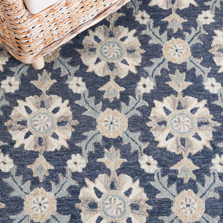 Safavieh Martha Stewart Msr4750M Blue/Ivory Rug.