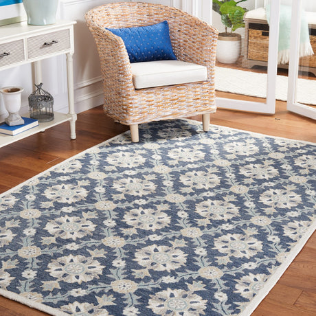 Safavieh Martha Stewart Msr4750M Blue/Ivory Rug.