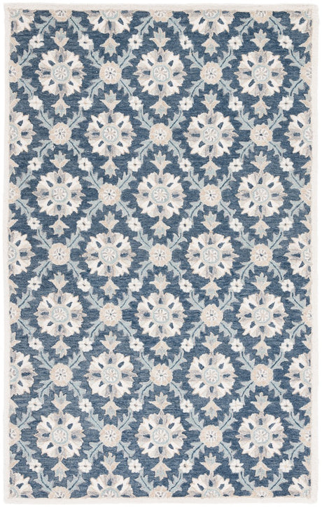 Safavieh Martha Stewart Msr4750M Blue/Ivory Rug.