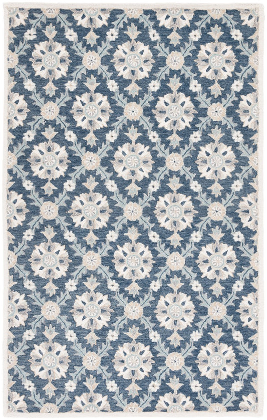 Safavieh Martha Stewart Msr4750M Blue/Ivory Area Rug