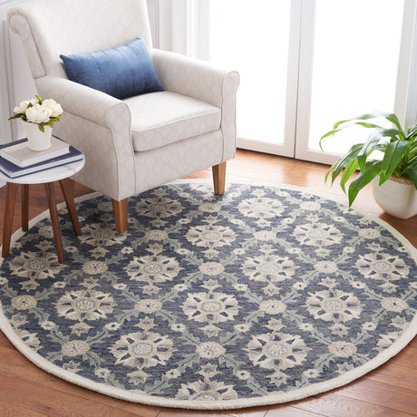 Safavieh Martha Stewart Msr4750M Blue/Ivory Rug.