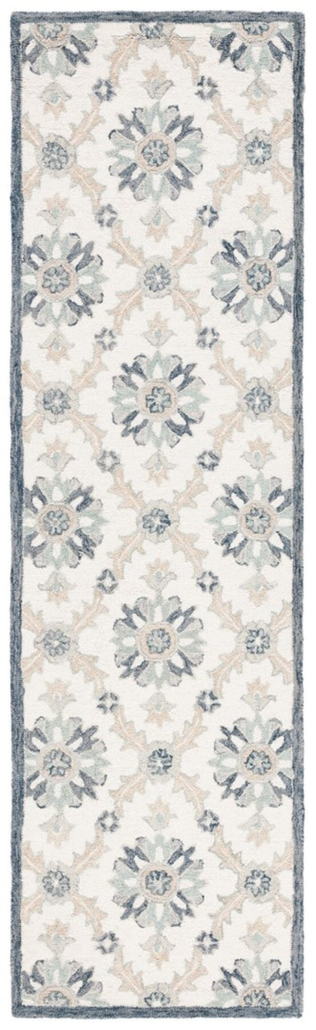 Safavieh Martha Stewart Msr4750Z Ivory/Blue Rug.