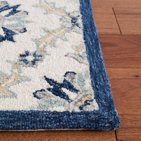 Safavieh Martha Stewart Msr4750Z Ivory/Blue Rug.