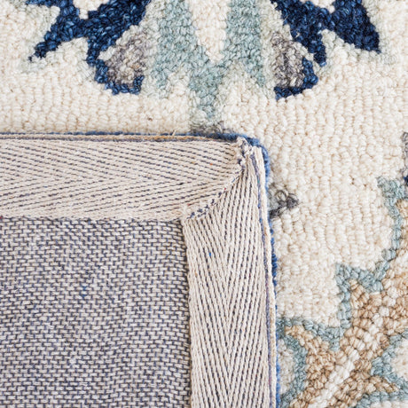 Safavieh Martha Stewart Msr4750Z Ivory/Blue Rug.