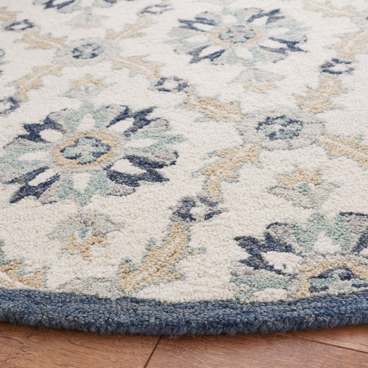 Safavieh Martha Stewart Msr4750Z Ivory/Blue Rug.