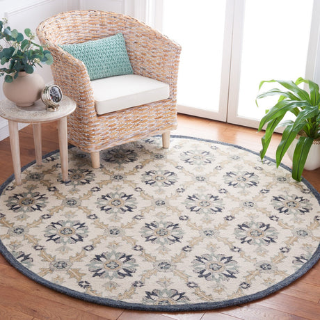 Safavieh Martha Stewart Msr4750Z Ivory/Blue Rug.