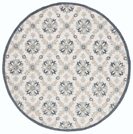 Safavieh Martha Stewart Msr4750Z Ivory/Blue Rug.