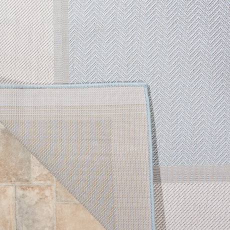 Safavieh Martha Stewart Indoor Outdoor Msro317A Blue/Ivory Rug.