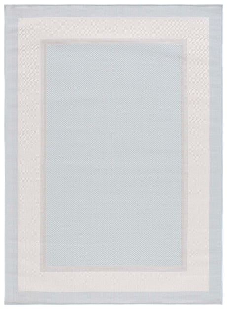Safavieh Martha Stewart Indoor Outdoor Msro317A Blue/Ivory Rug.