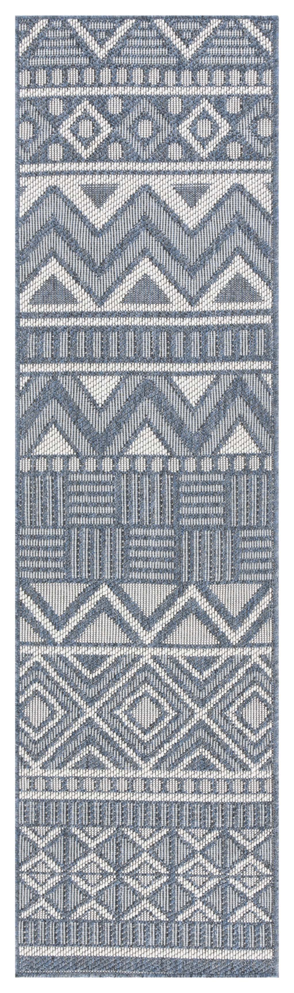 Safavieh Martha Stewart Indoor Outdoor Msro318N Navy/Creme Area Rug