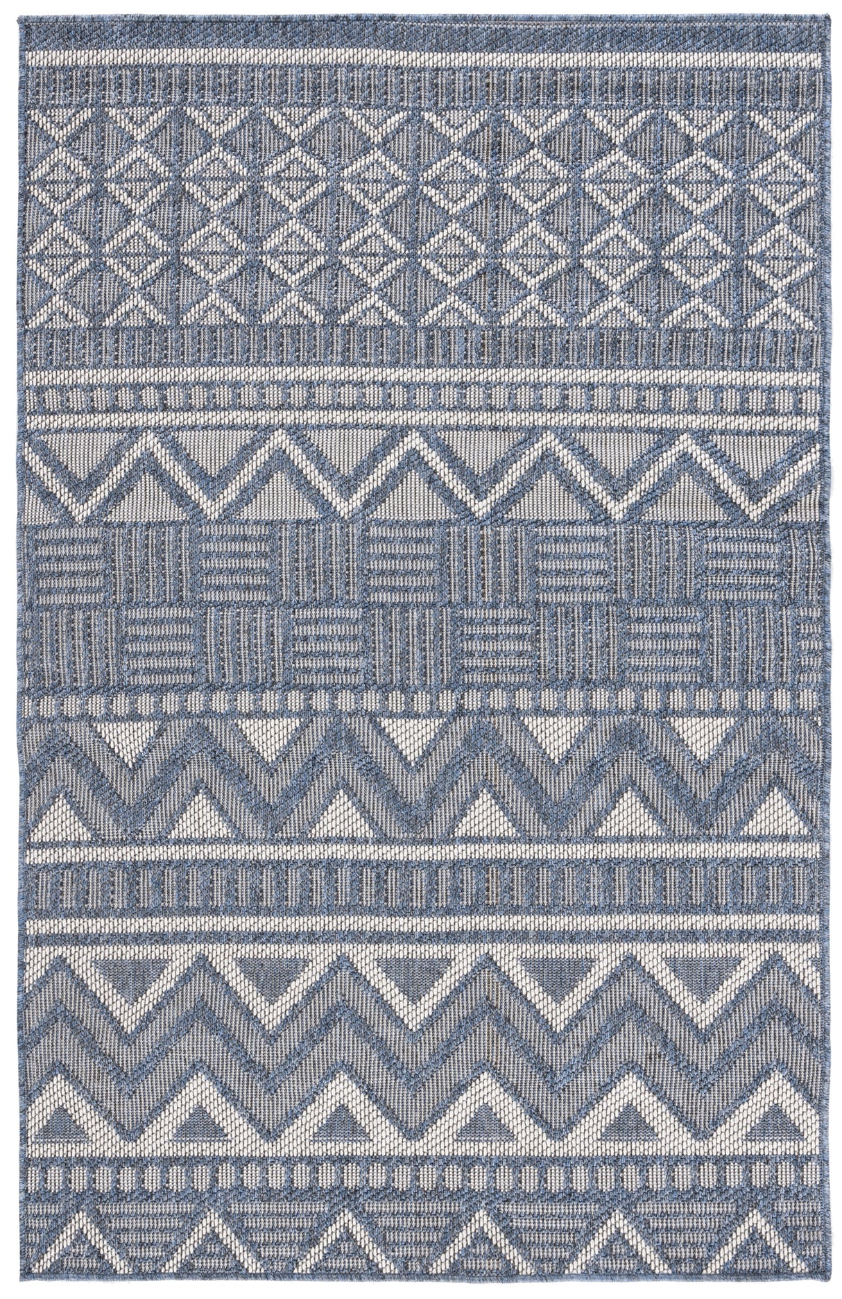 Safavieh Martha Stewart Indoor Outdoor Msro318N Navy/Creme Rug.
