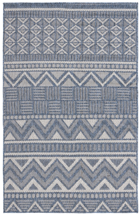 Safavieh Martha Stewart Indoor Outdoor Msro318N Navy/Creme Rug.