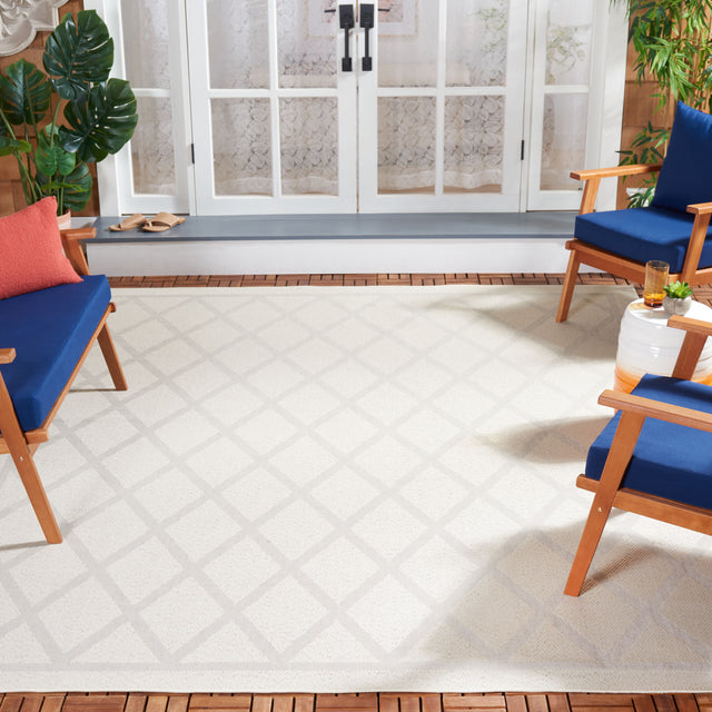 Safavieh Msr Cy Indoor/Outdoor Msro805A Ivory/Light Grey Rug.