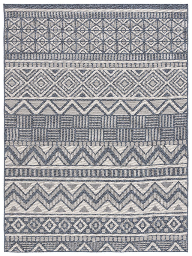 Safavieh Msr Cy Indoor/Outdoor Msro818N Navy/Creme Rug.