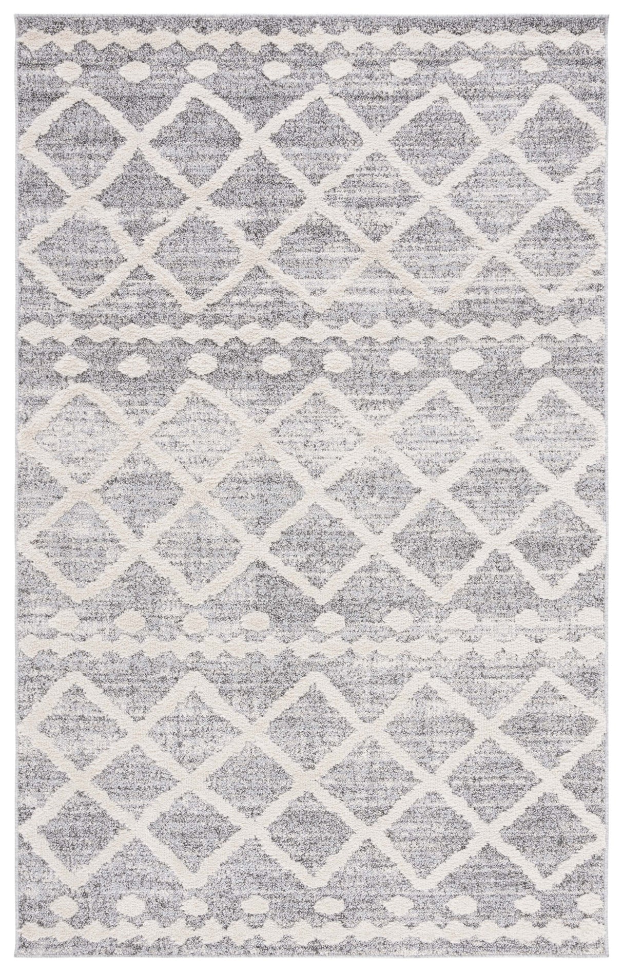 Safavieh Martha Stewart Lucia Shag Msrs0750F Grey/Ivory Rug.