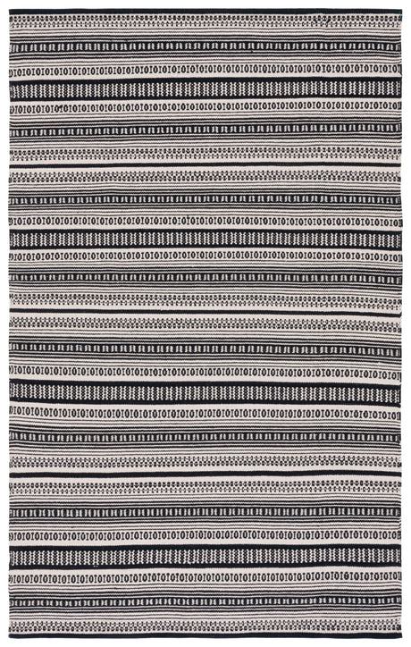 Safavieh Montauk Mtk729Z Black/Ivory Rug.