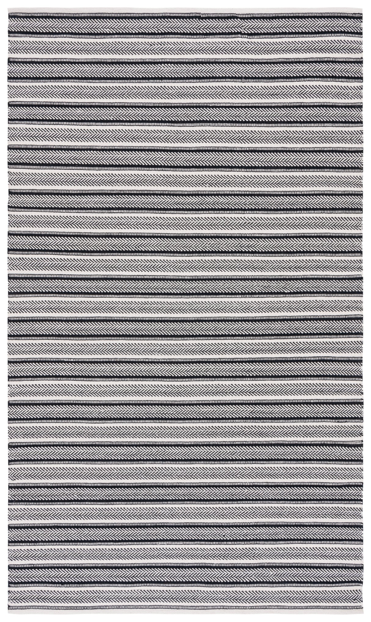 Safavieh Montauk Mtk730Z Black/Ivory Rug.