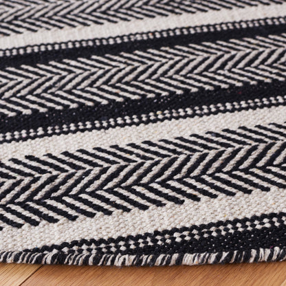 Safavieh Montauk Mtk730Z Black/Ivory Area Rug