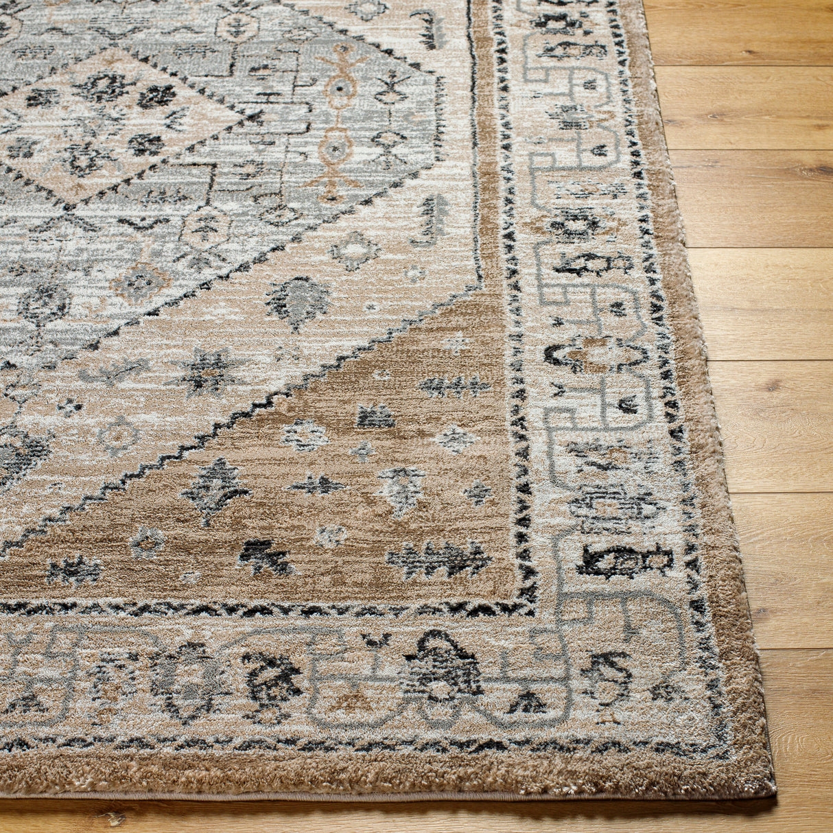 Surya Montana Mtn-2311 Sterling Grey, Grey, Ash, Nickel Rug.