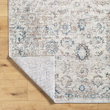 Surya Montreal Mtr-2304 Taupe, Cream, Gray, Teal, Dusty Sage Rug.