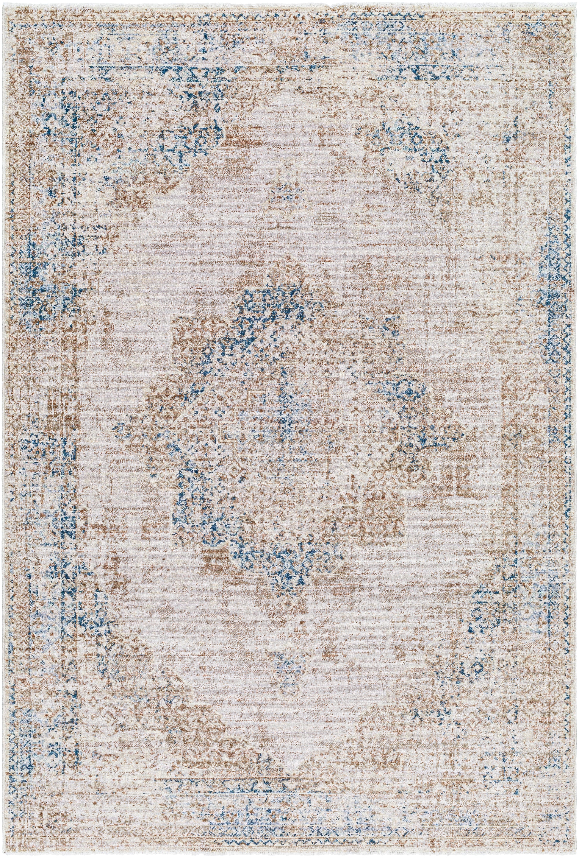 Surya Montreal Mtr-2305 Taupe, Gray, Teal, Dusty Sage, Cream Area Rug