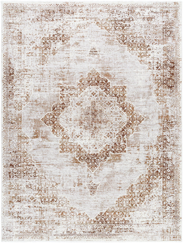 Surya Montreal Mtr-2306 Taupe, Gray, Cream, Dark Brown Rug.