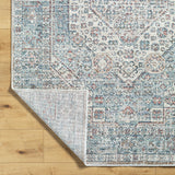 Surya Montreal Mtr-2308 Taupe, Gray, Dusty Sage, Plum, Cream, Teal Rug.