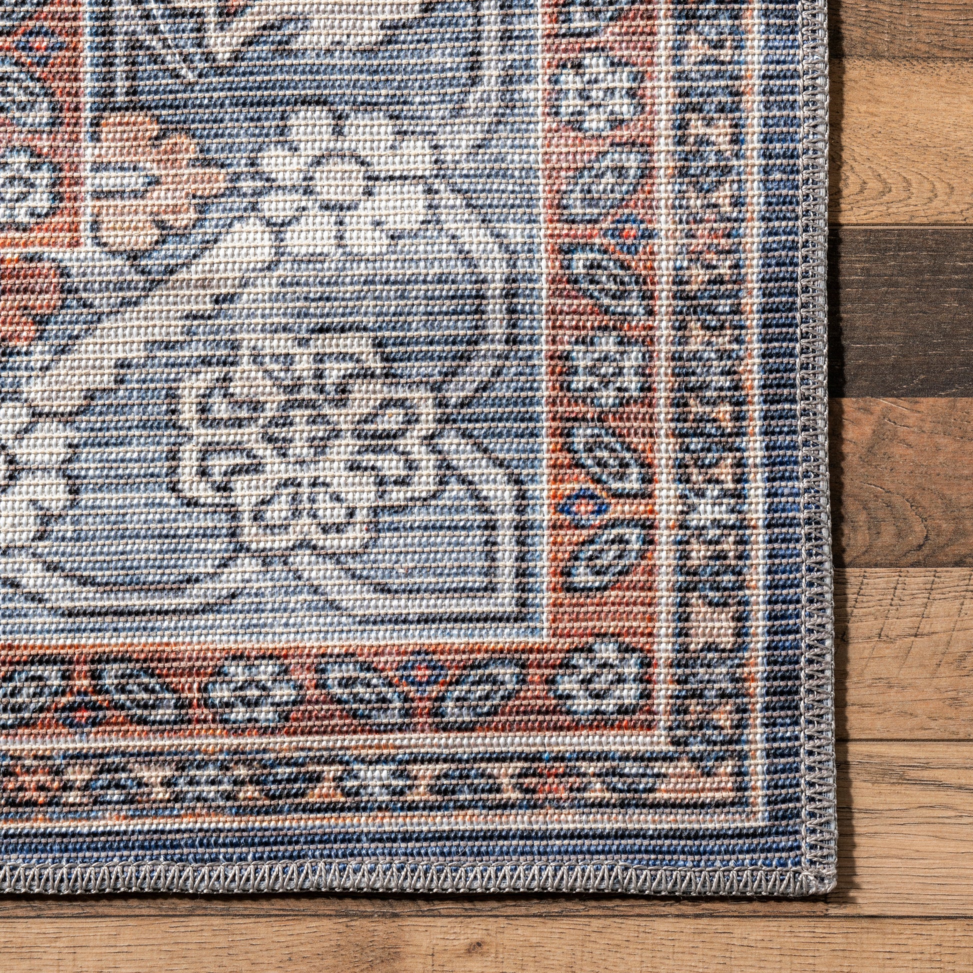 Nuloom Maire Traditional Medallion Kfdr02A Blue Area Rug