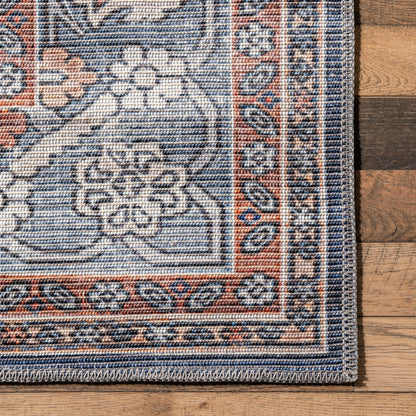 Nuloom Maire Traditional Medallion Kfdr02A Blue Area Rug