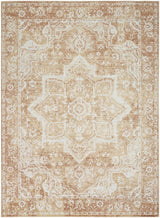 Nourison Astra Machine Washable ASW12 Machine Made Rust Rug