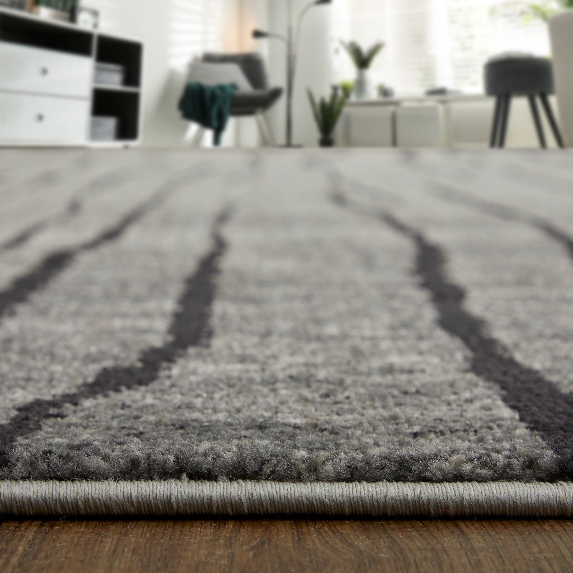 Feizy Kano 86439Lif Gray/Black/Taupe Area Rug